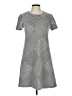 Calvin Klein Houndstooth Gray Casual Dress Size 10 - photo 1