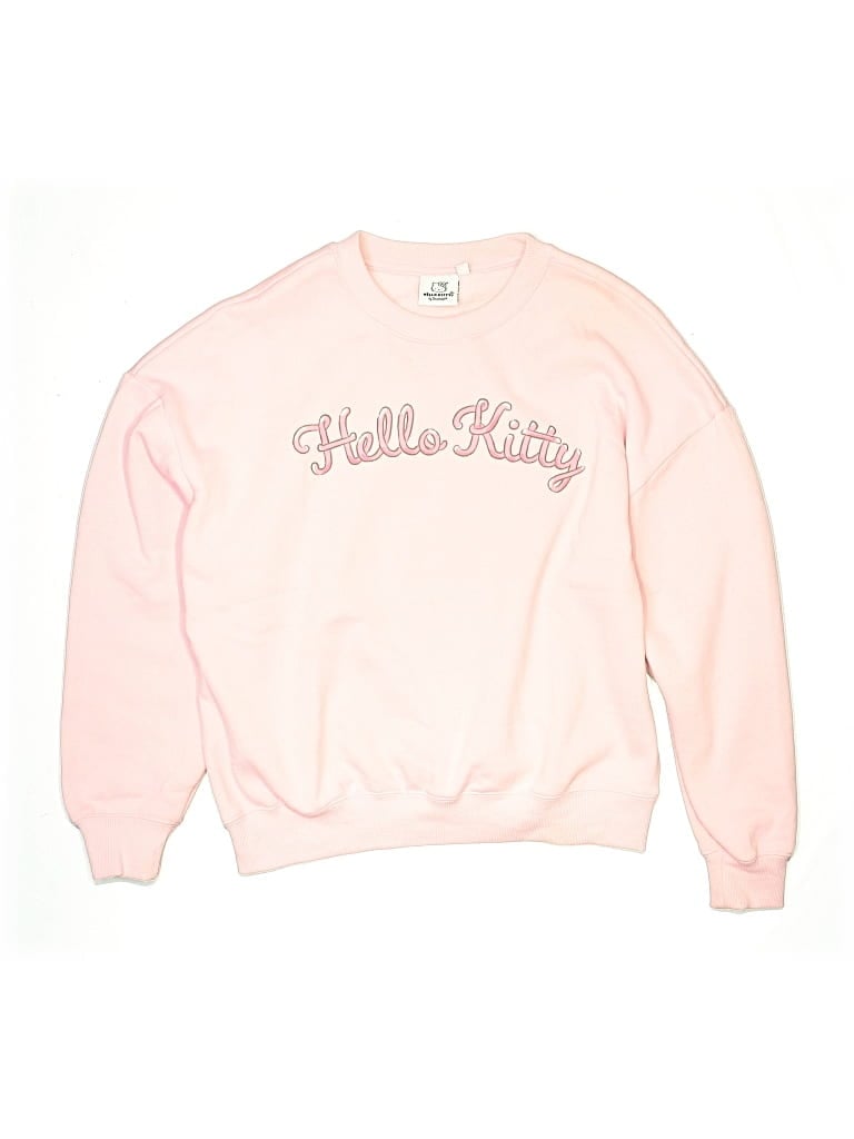 Click to view more detailed imagery on our partner's website Pre-owned Hello Kitty Kids' Sweatshirt In Pink