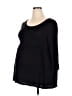 a:glow Black 3/4 Sleeve Top Size XXL Maternity - photo 1