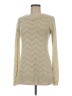 Say What? Chevron-herringbone Gold Pullover Sweater Size M - photo 1