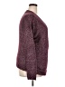 Just Fab Metallic Burgundy Pullover Sweater Size XXL - photo 4