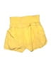 Automet Solid Yellow Shorts Size S - photo 2