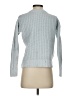 Time and Tru 100% Recycled Polyester Solid Blue Turtleneck Sweater Size S - photo 2