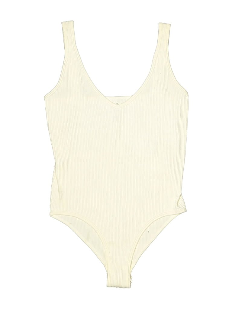 Pre-owned Aura Bodysuit In Ivory