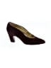 Escada Burgundy Brown Heels Size 7 - photo 1