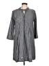 Ann Taylor LOFT 100% Polyester Gray 3/4 Sleeve Blouse Size L - photo 1
