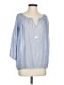 J.Crew 100% Cotton Blue 3/4 Sleeve Blouse Size S - photo 1