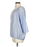 J.Crew 100% Cotton Blue 3/4 Sleeve Blouse Size S - photo 5
