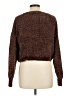 Zenana 100% Polyester Metallic Brown Pullover Sweater Size L - photo 2