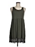 O2 Collection Solid Green Casual Dress Size M - photo 1