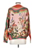 Unbranded 100% Polyester Floral Pink Pullover Sweater Size S (estimated) - photo 2