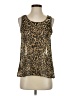 Pinky 100% Polyester Brown Sleeveless Top Size S - photo 1