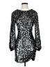 Saylor 100% Polyester Metallic Silver Cocktail Dress Size S (estimated) - photo 1