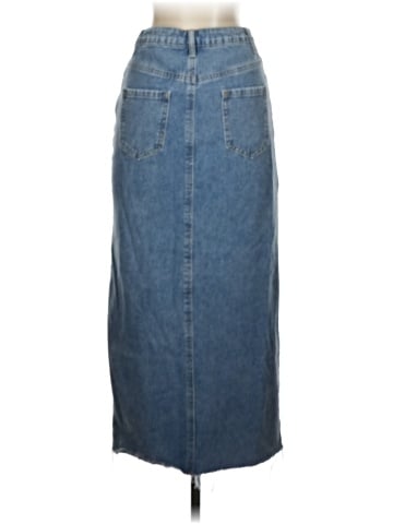 Happily Grey Denim Skirt (view 2)