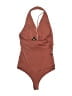 Express Solid Brown One Piece Swimsuit Size XS - photo 2