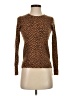 J.Crew 100% Cashmere Animal Print Brown Cashmere Pullover Sweater Size XXS - photo 1
