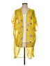 Hippie Chic 100% Polyester Yellow Kimono Size S - photo 1