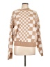 Unbranded Checkered-gingham Tan Pullover Sweater Size L - photo 1