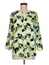 C established 1946 100% Polyester Teal 3/4 Sleeve Blouse Size M - photo 1