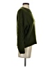Line & Dot Solid Green Pullover Sweater Size XS - photo 4