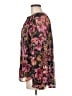 Aqua 100% Polyester Floral Burgundy Long Sleeve Blouse Size M - photo 5