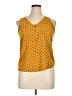Tempted Yellow Sleeveless Blouse Size XL - photo 1