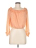 Express 100% Polyester Orange 3/4 Sleeve Blouse Size M - photo 1