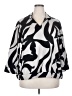 Chico's Animal Print Silver 3/4 Sleeve Blouse Size XXL (4) - photo 1