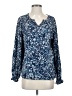 Jessica Simpson Blue Long Sleeve Blouse Size S - photo 1