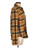 No Comment Plaid Yellow Long Sleeve Blouse Size L - photo 4