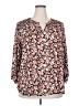 Monday Fun Orange 3/4 Sleeve Blouse Size 2X - photo 1