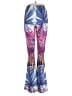 Unbranded Print Blue Yoga Pants Size M - photo 2