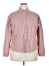 Aura Stripes Pink Long Sleeve Button-Down Shirt Size XXL - photo 1