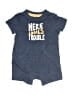 Cherokee Blue Short Sleeve Onesie Size 0-3 mo - photo 1