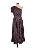 Goop G. Label 100% Polyester Paisley Blue Brown Cocktail Dress Size 10 - photo 1