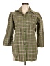 Assorted Brands 100% Cotton Green 3/4 Sleeve Button-Down Shirt Size L - photo 1