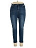 Harmony + Havoc Solid Blue Jeans Size 18 - photo 1