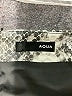 Aqua 100% Polyurethane Animal Print Gray Faux Leather Skirt Size S - photo 4