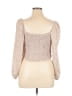 Shein Curve 100% Polyester Tan 3/4 Sleeve Blouse Size 1X - photo 2