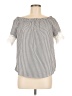 Roommates 100% Polyester Gray Short Sleeve Blouse Size M - photo 1