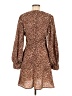 PrettyLittleThing 100% Polyester Animal Print Brown Casual Dress Size 8 - photo 2