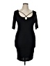 HAUTE FOX Solid Black Cocktail Dress Size 1X - photo 1