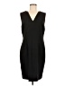 Tahari Solid Black Cocktail Dress Size 12 - photo 1