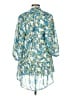 Unbranded 100% Polyester Blue 3/4 Sleeve Blouse Size L - photo 2