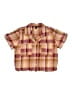 Volcom Plaid Orange Short Sleeve Button-Down Shirt Size 10 - photo 1