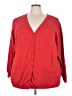 Ellos 100% Cotton Red Cardigan Size 3X - photo 1