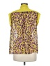 Matthew Williamson 100% Polyester Animal Print Yellow Sleeveless Blouse Size M - photo 2