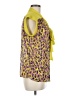 Matthew Williamson 100% Polyester Animal Print Yellow Sleeveless Blouse Size M - photo 4