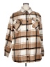 Thread & Supply 100% Polyester Plaid Tan Coat Size XXL - photo 1