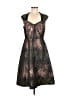 Kay Unger Camo Brown Cocktail Dress Size 8 - photo 1